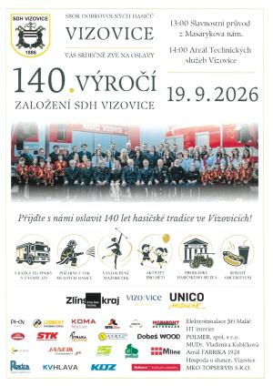 Vizovice - oslavy 140.výročí SDH 